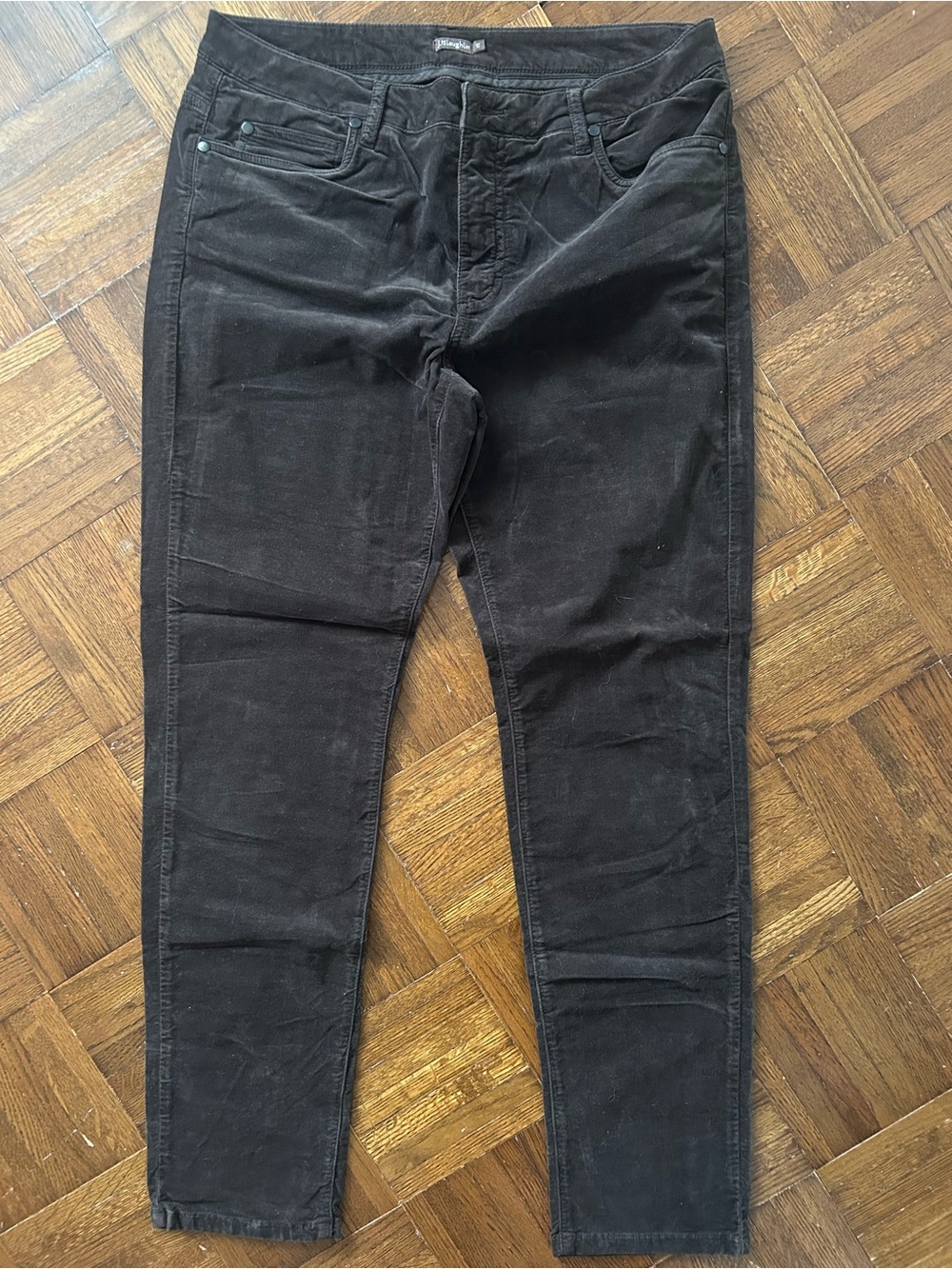 J. McLaughlin Black Corduroy Slim Pants